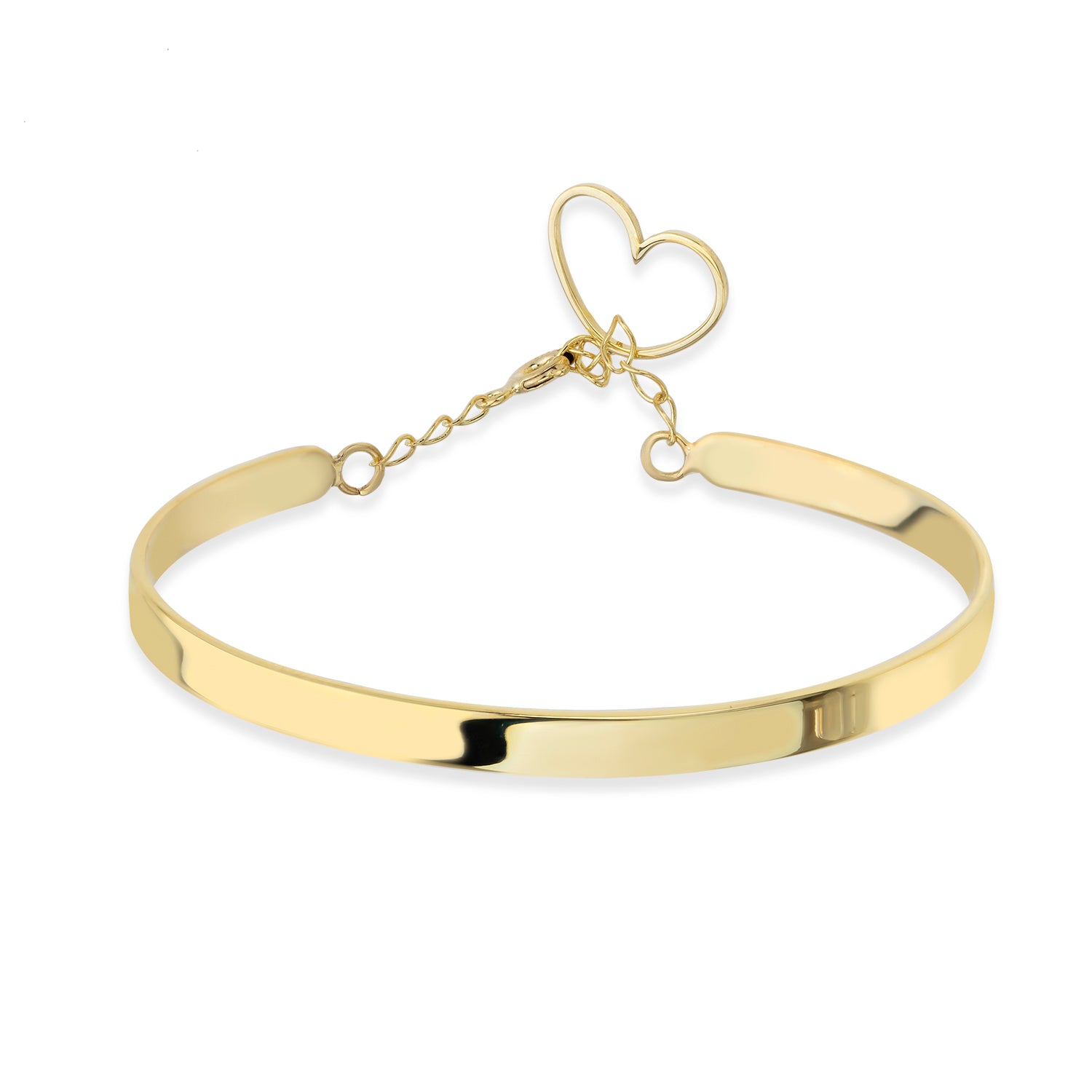 Herz Armband in Gold/Silber.